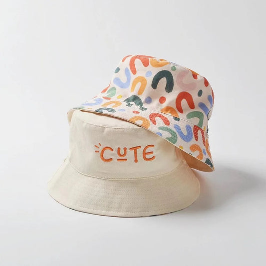 Reversible Colour Block Bucket Hat
