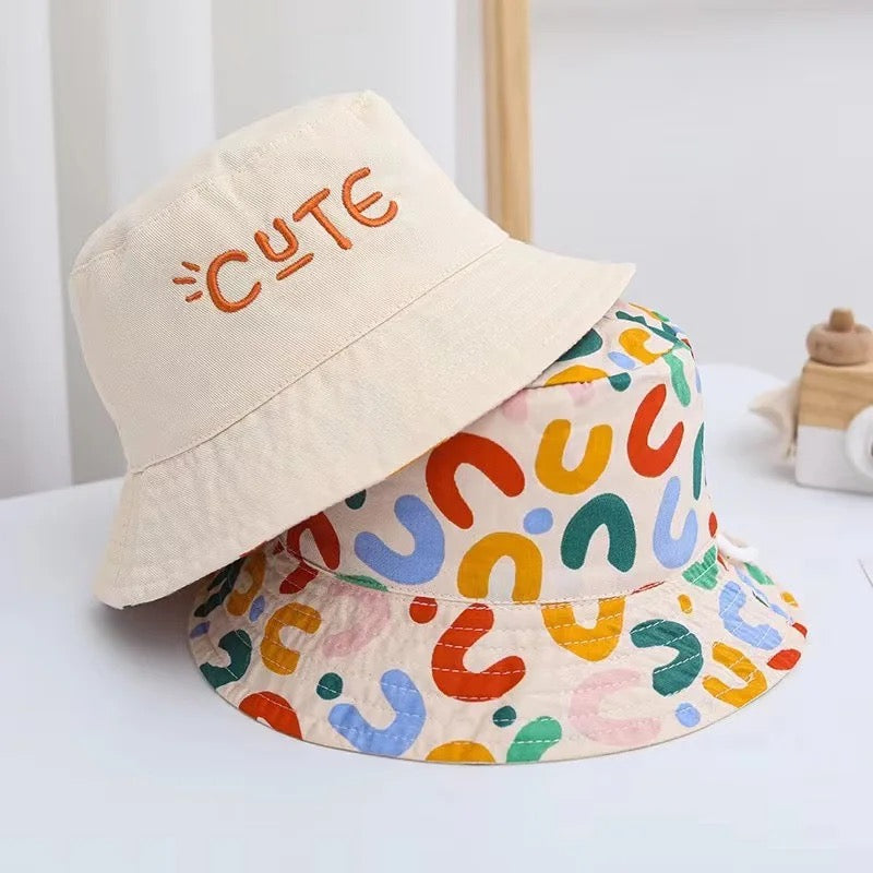 Reversible Colour Block Bucket Hat