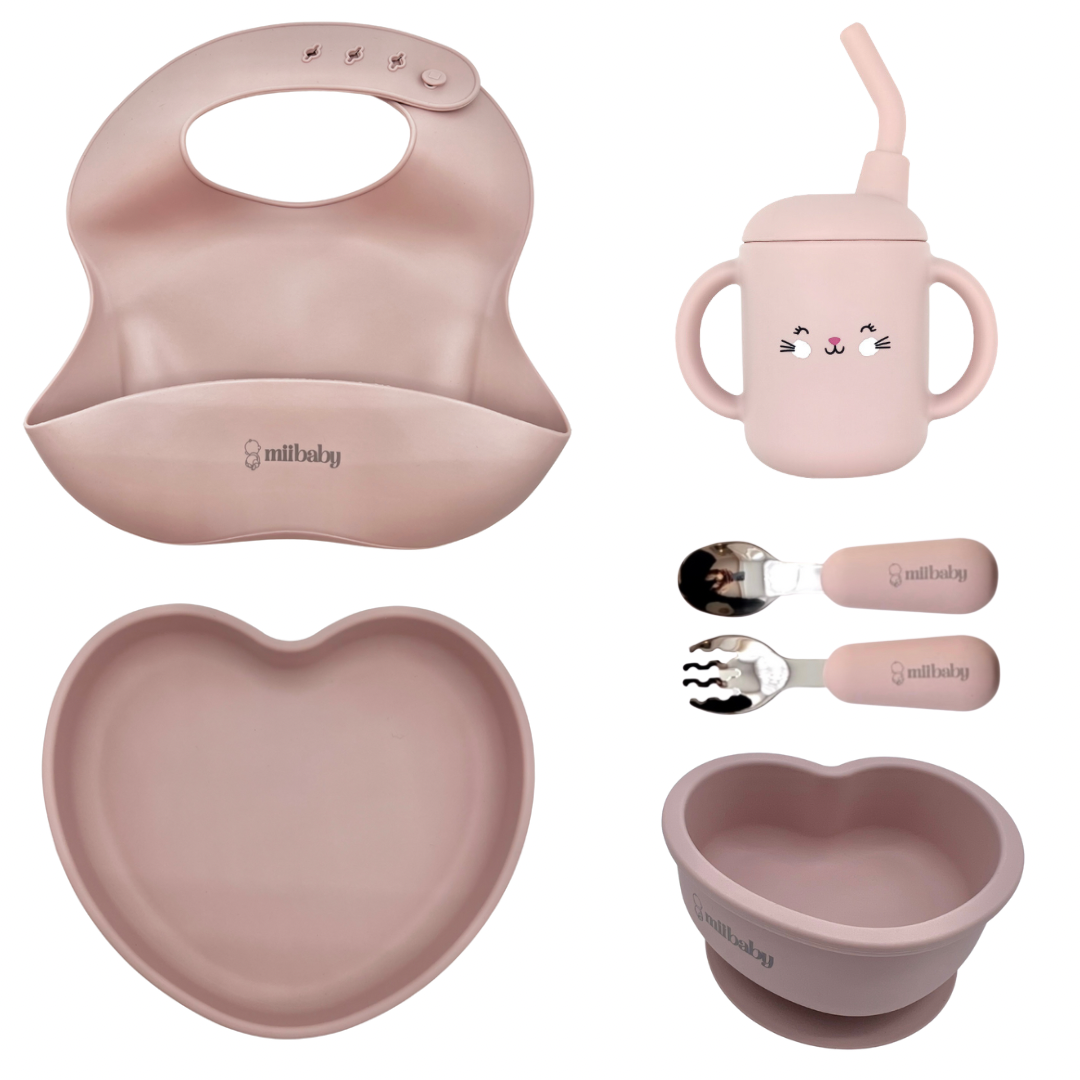 Love is in the Air 6 Pc Weaning Set ( Blush Pink)
